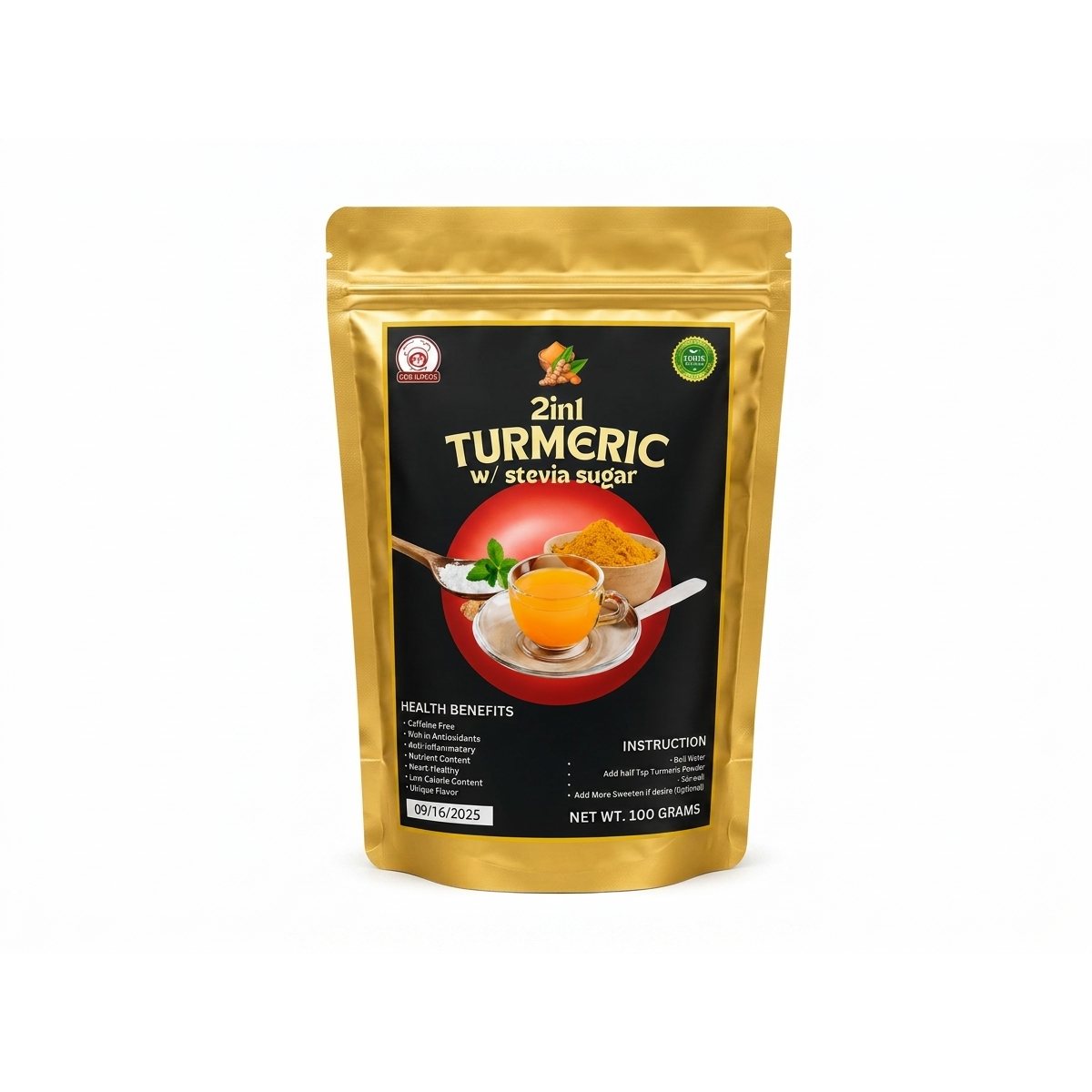 2 in1 Turmeric Powder Organic 100 Grams product photo