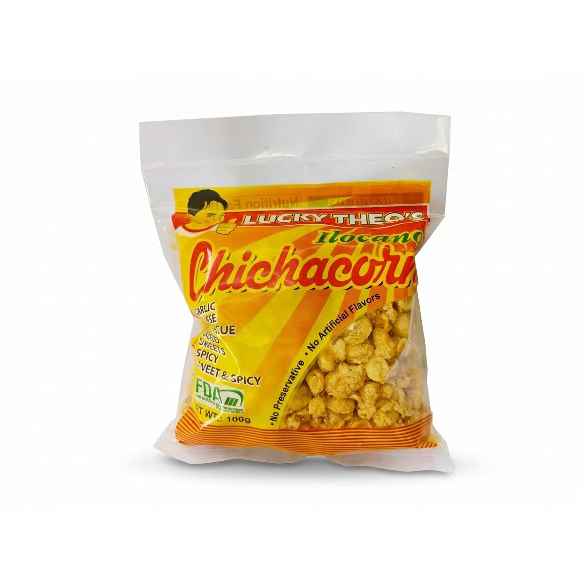 Ilocos Crunchy Chichacorn Garlic Flavor 90 Grams product photo