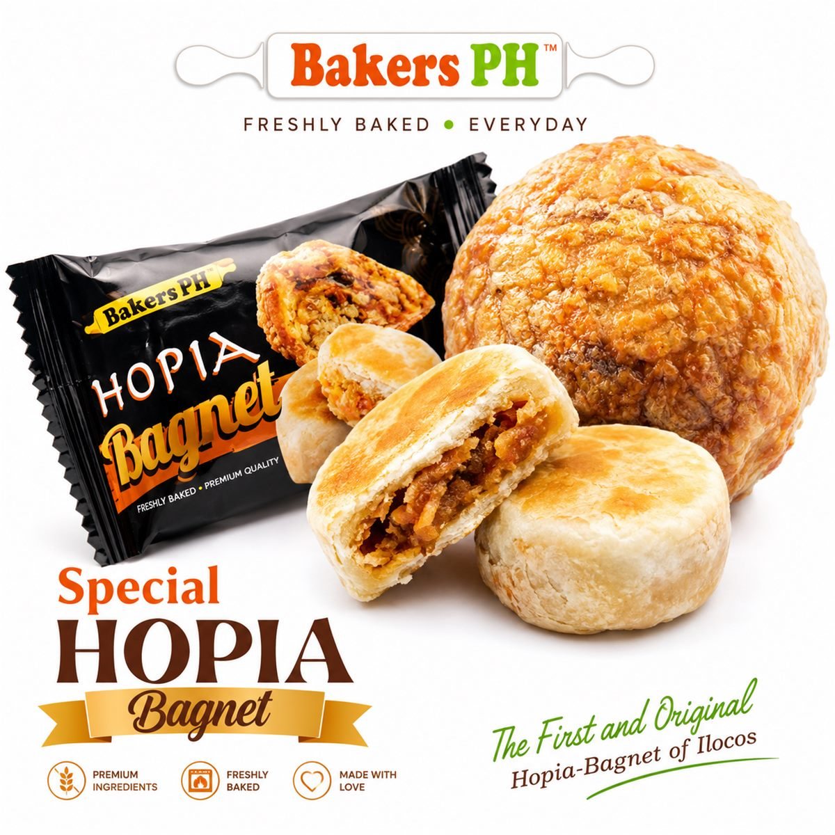 Ilocos Hopia Ube Monggo Baboy Bagnet Flavor product photo