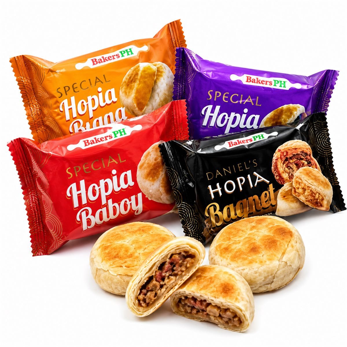 Ilocos Hopia Ube Monggo Baboy Bagnet Flavor product photo