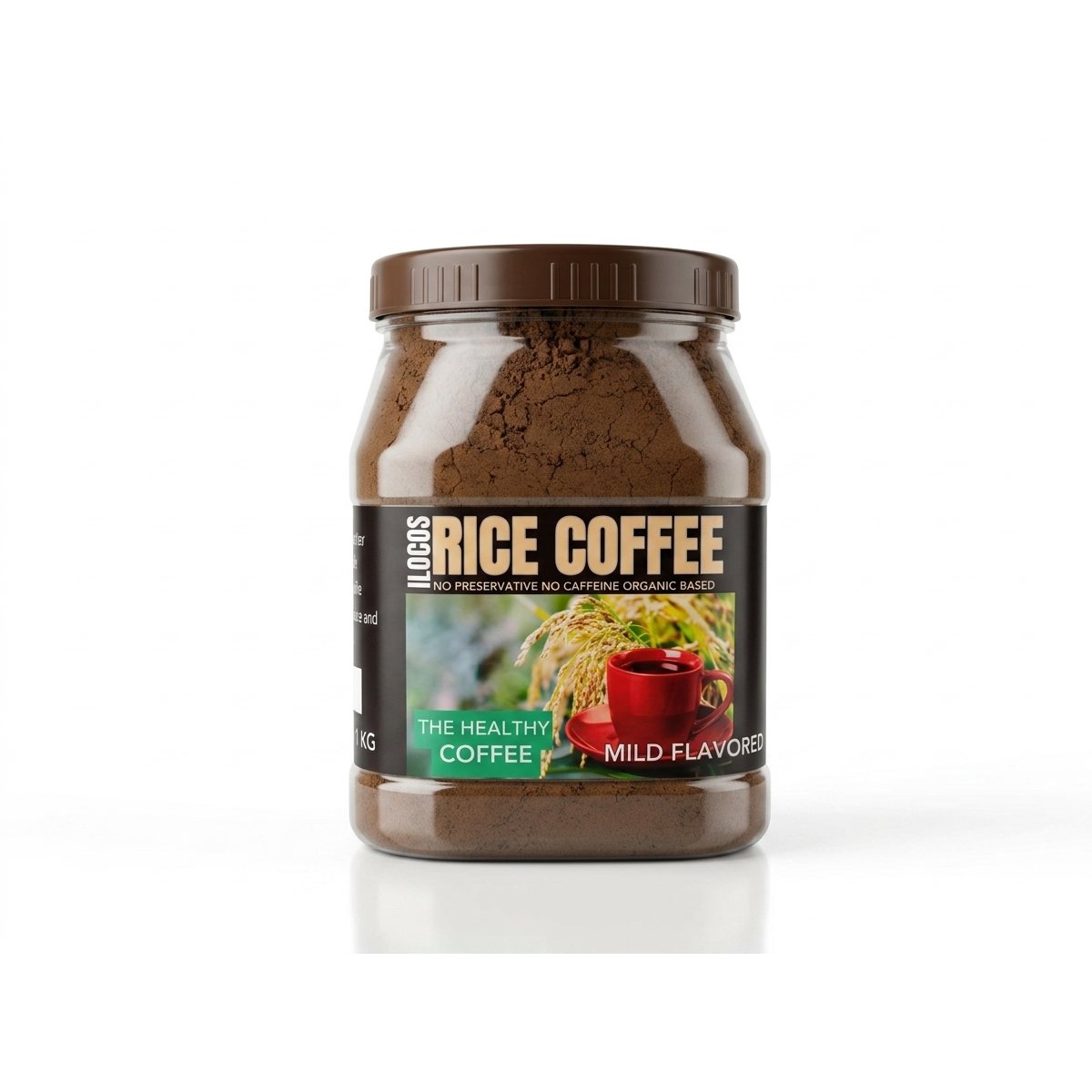 Ilocos organic rice coffee no caffeine 1 Kilo mild flavor product photo