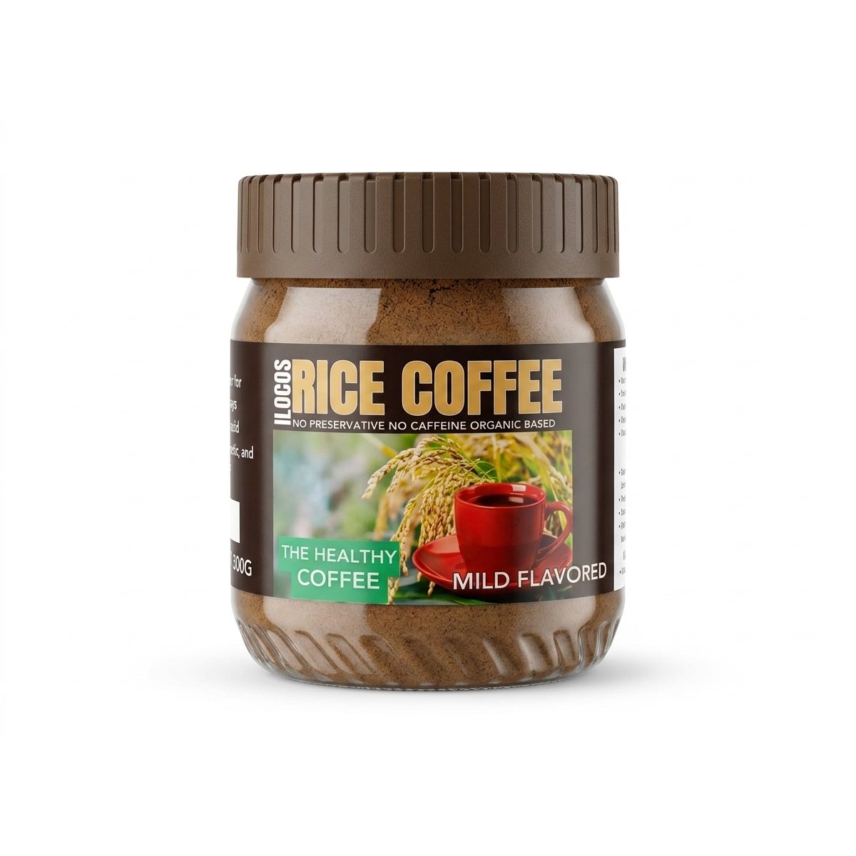 ILOCOS ORGANIC RICE COFFEE (NO CAFFEINE) 300 grams product photo