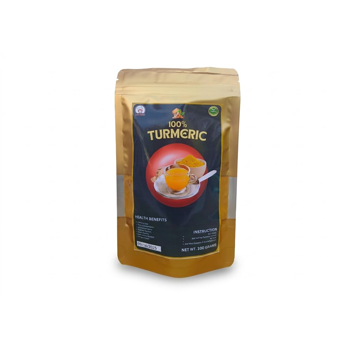 Pure Turmeric Powder Organic 100 Grams product photo