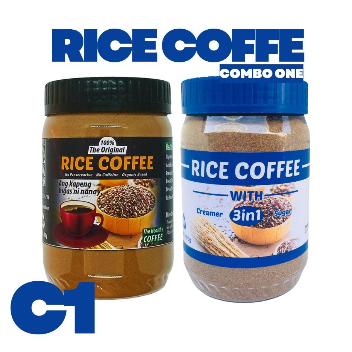 Rice coffee combo pack Organic Sugar Free Bottle Beverage Flavor