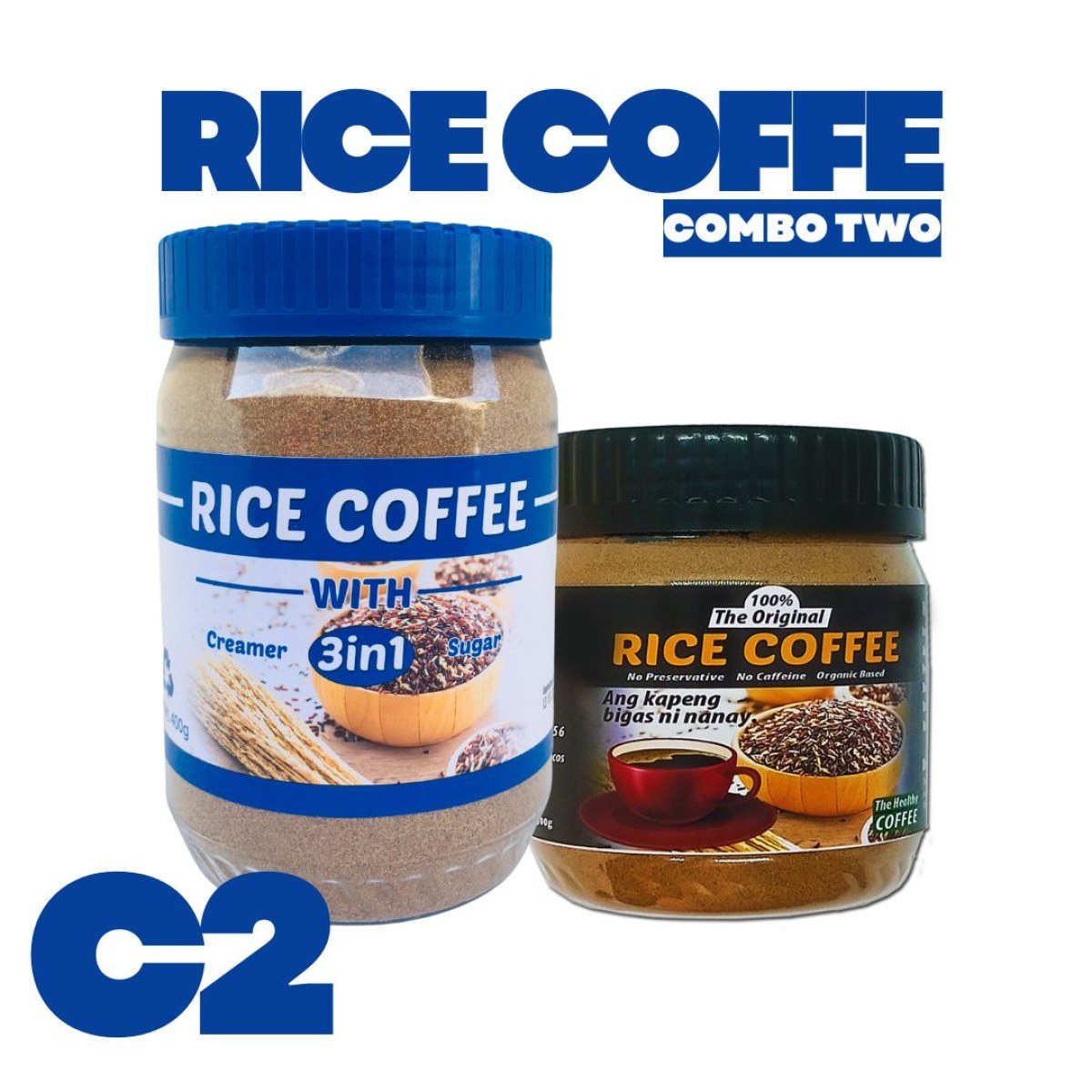 Rice coffee combo pack Organic Sugar Free Bottle Beverage Flavor product photo