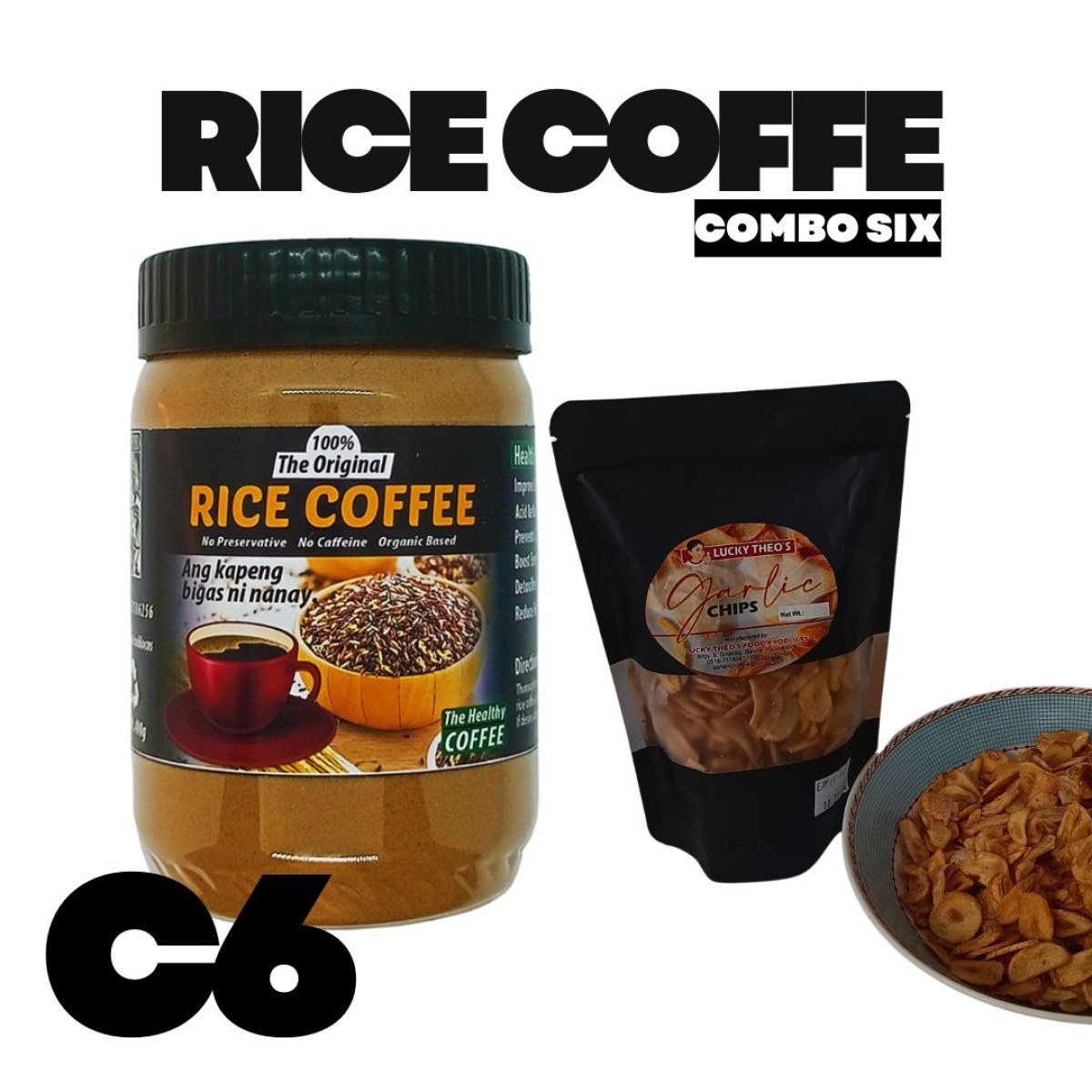 Rice coffee combo pack Organic Sugar Free Bottle Beverage Flavor product photo