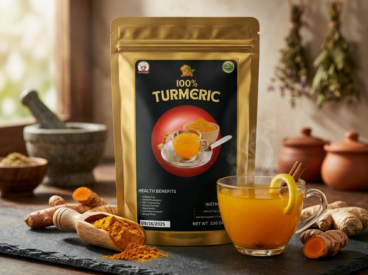Pure Turmeric Powder Organic 100 Grams